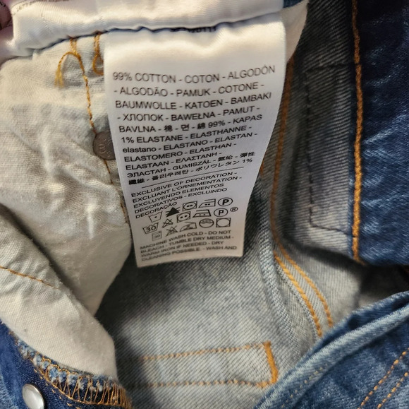 Dark blue 501 Levi's shorts‎ size 25 - Picture 5 of 10